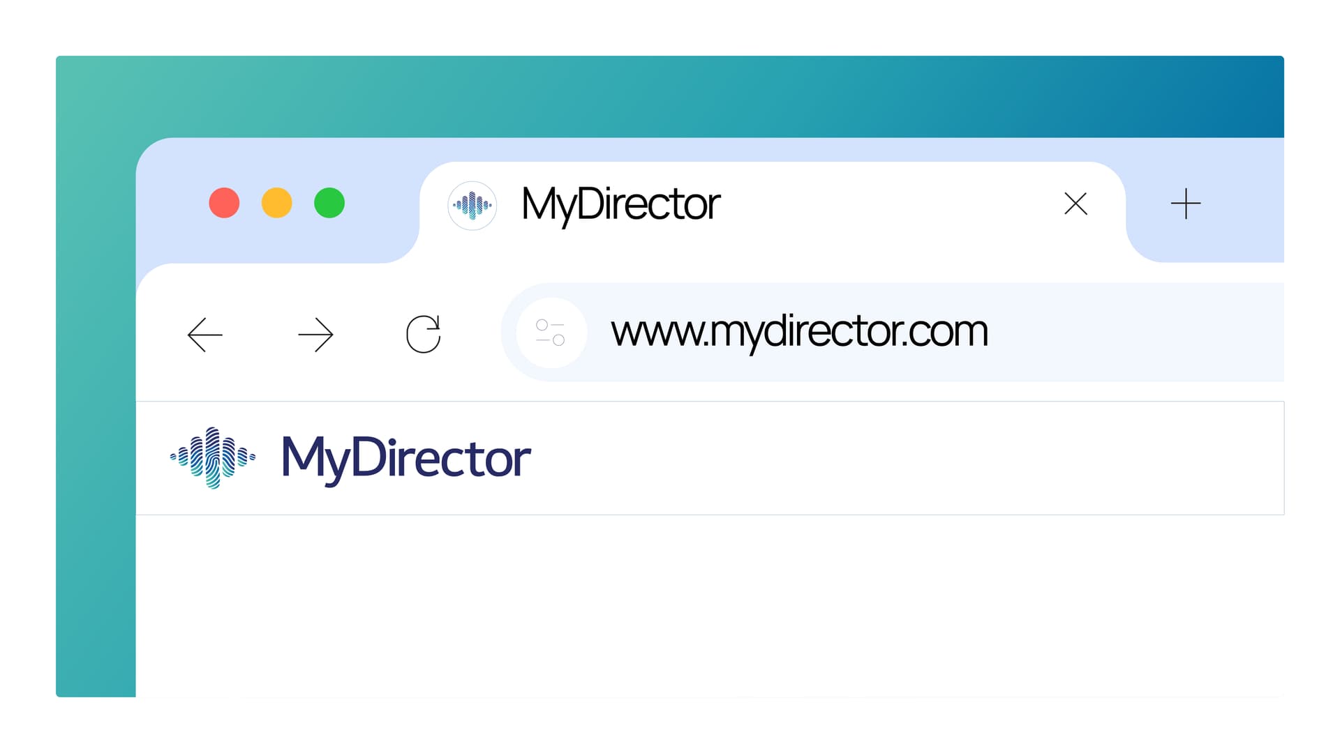 MyDirector AI — browser mockup